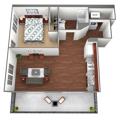 Greenhaven Floorplan at Liffey on Snelling, Minnesota, 55104